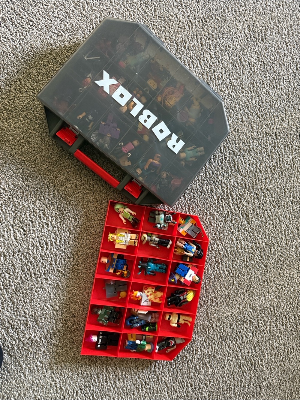 Roblox Figure Lot w/ Collector Case, SWAT Truck, Helicopter & 30+ Figures